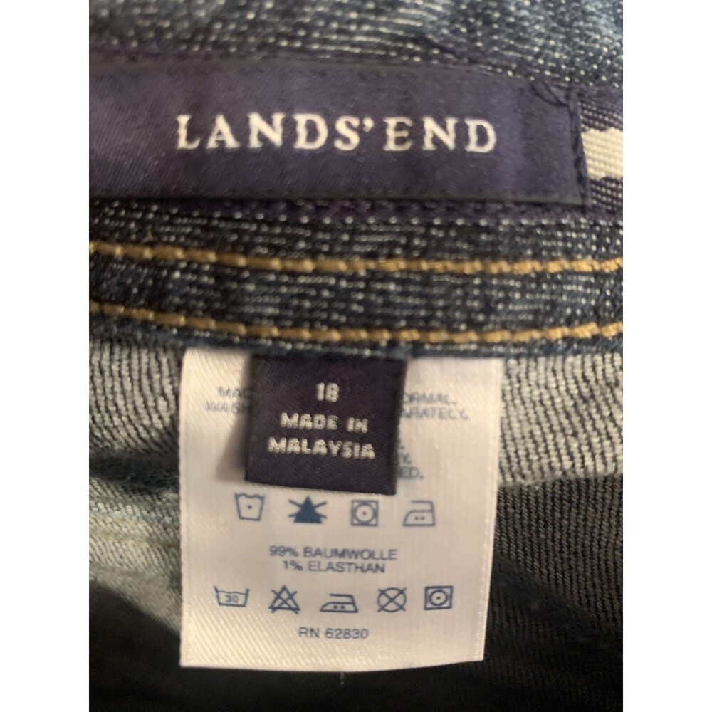 Lands End Denim Women’s Long Shorts Size 18 - Picture 5 of 6